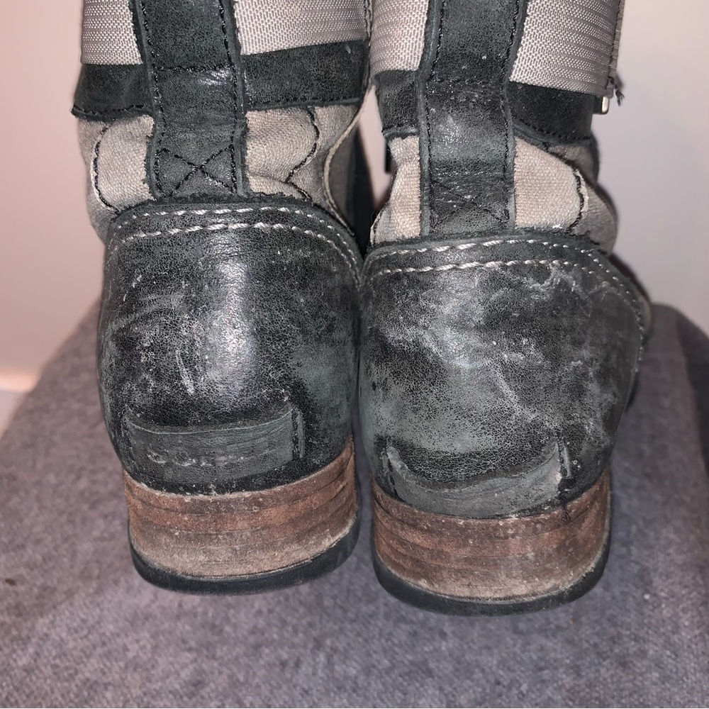 Sorel Major Carly Lace-Up Boots Black Grey 10 - Picture 5 of 11